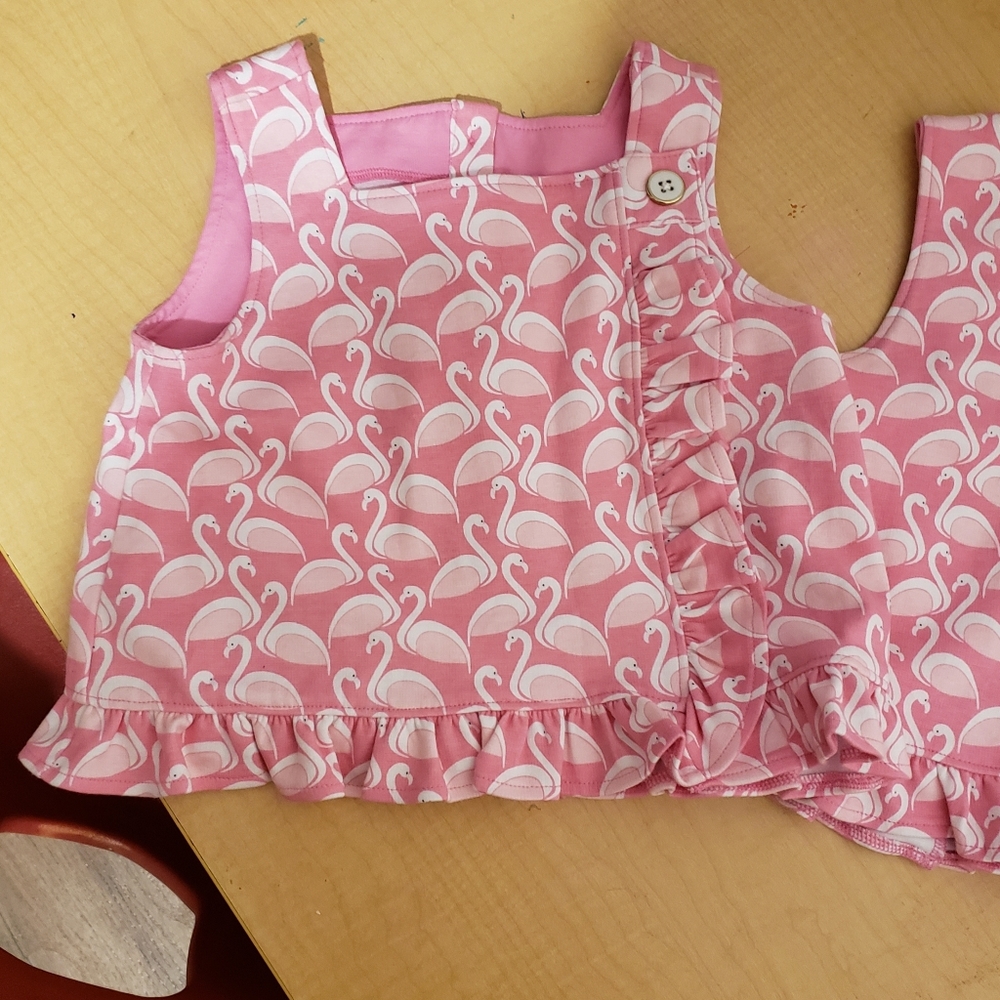 Janie and Jack Flamingo tops size 6